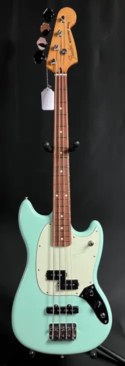 FENDER LIMITED EDITION PLAYER MUSTANG BASS PJ 4-STRING BASS GUITAR SURF GREEN