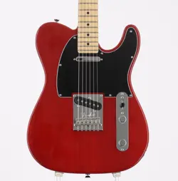 FENDER AMERICAN STANDARD TELECASTER CRIMSON RED TRANSPARENT ELECTRIC GUITAR USED