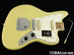 FENDER PLAYER II JAGUAR SERIES LOADED BODY ALNICO 5 + 2 GUITAR HIALEAH YELLOW.