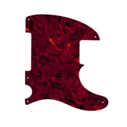 PICKGUARD FOR FENDER ESQUIRE OR TELECASTER 5 HOLE 1 PLY TORTOISE