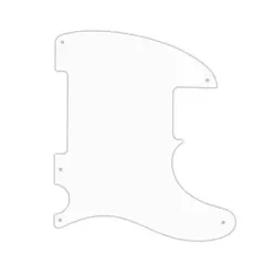 PICKGUARD FOR FENDER ESQUIRE OR TELECASTER 5 HOLE WHITE