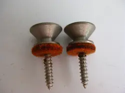 VINTAGE 60'S FENDER STRATOCASTER GUITAR SET OF STRAP BUTTONS FOR PROJECT UPGRADE