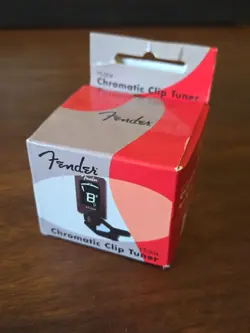 GENUINE FENDER CLIP-ON CHROMATIC TUNER FT-004