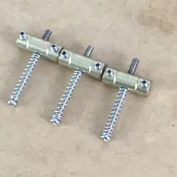 3 TELE NOS AGED RELIC BRASS SADDLES NOTCHED FOR VINTAGE FENDER GUITAR LUTHIER