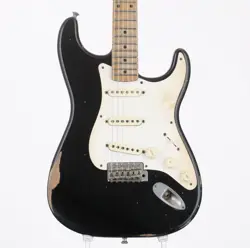 FENDER ROAD WORN 50S STRATOCASTER BLACK USED ALDER BODY MAPLE NECK W/SOFT CASE