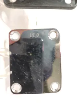 LEO FENDER NECK PLATE STRATOCASTER TELECASTER MUSTANG VINTAGE ORIGINAL