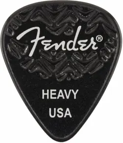 GENUINE FENDER WAVELENGTH 351 GUITAR PICKS (6 PACK) HEAVY, BLACK