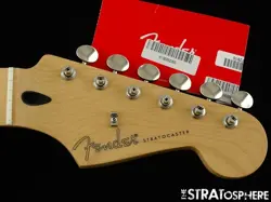 FENDER JIMMIE VAUGHAN STRATOCASTER STRAT NECK & TUNERS, JV MAPLE 