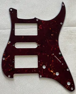 CUSTOM FOR FENDER STANDARD STRAT HSH STRATOCASTE GUITAR PICKGUARD BROWN TORTOISE