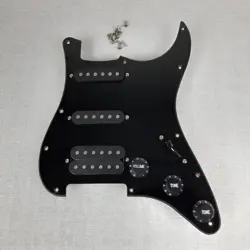 LOADED STARCASTER STRATOCASTER HSS BLACK PICKGUARD ~ WORKING ELECTRONICS ~