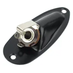 NEW BOAT JACK PLATE FOR FENDER STRATOCASTER STRAT STYLE GUITAR PARTS BLACK