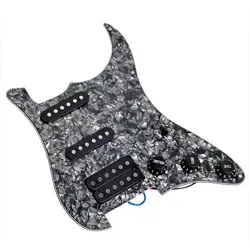 LOADED PREWIRED BLACK PEARL HSS PICKGUARD FOR FENDER STRAT ELECTRIC GUITAR PARTS