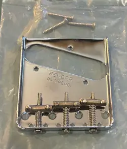 GENUINE FENDER VINTAGE STYLE 50S TELE TELECASTER BRIDGE ASSEMBLY