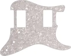 WD CUSTOM PICKGUARD FOR DUAL HUMBUCKER FENDER STRATOCASTER #28 WHITE PEARL/WH...