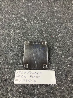 1963-1964 FENDER NECK PLATE L29554 STRATOCASTER TELECASTER JAZZMASTER DUOSONIC