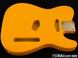 NEW REPLACEMENT BODY FOR FENDER TELECASTER TELE, ALDER, CAPRI ORANGE