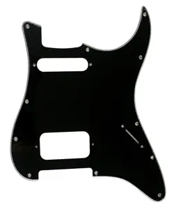 PICKGUARD FOR FENDER US 11 SCREW HOLE HS STYLE GUITAR  3-PLY-BLACK