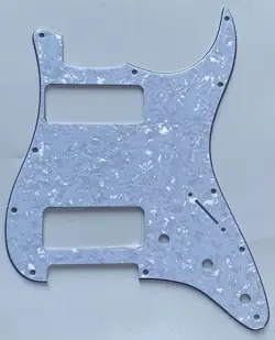 FOR FIT FENDER STRATOCASTER P90 2 PICKUP STRAT GUITAR PICKGUARD WHITE PEARL