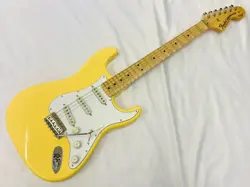 2021 FENDER MADE IN JAPAN EXCLUSIVE YNGWIE MALMSTEEN STRATOCASTER YELLOW WHITE