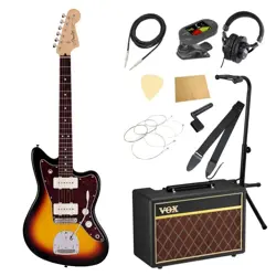 FENDER MIJ JUNIOR COLLECTION JAZZMASTER RW 3TS WITH VOX AMPLIFIER 11-PIECE BEGIN