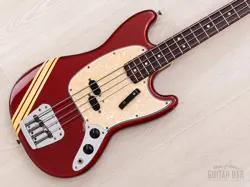 1970 FENDER COMPETITION MUSTANG BASS CANDY APPLE RED VINTAGE SHORT SCALE BASS