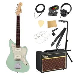 FENDER MIJ JUNIOR COLLECTION JAZZMASTER RW SATIN SFG WITH VOX AMPLIFIER 11-PIECE