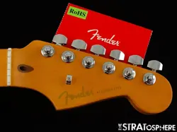 FENDER AMERICAN ULTRA II STRATOCASTER STRAT NECK W/ LOCKING TUNERS, 