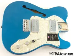 FENDER AV II AMERICAN VINTAGE 1972 TELE THINLINE ASH LOADED BODY PLACID BLUE