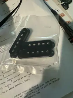 FENDER STRATOCASTER PICKUP COVER SET - BLACK