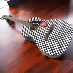 FENDER TIM ARMSTRONG HELLCAT ACOUSTIC-ELECTRIC GUITAR CHECKERBOARD