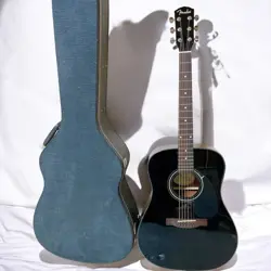 FENDER CD-60 ACOUSTIC GUITAR WITH HARD CASE - EXCELLENT CONDITION