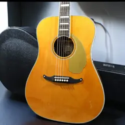 FENDER KING VINTAGE ACOUSTIC GUITAR - AGED NATURAL - 1960S STYLE