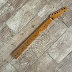 DIY ROASTED MAPLE TELE TL GUITAR NECK 22 FRET NITRO SATIN FOR FENDER TELECASTER