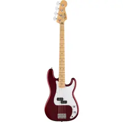 FENDER STANDARD PRECISION BASS®, MAPLE FINGERBOARD, WHITE PICKGUARD, CANDY COLA