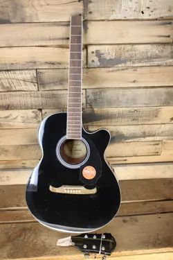 DAMAGED -  FENDER FA-135CE  ACOUSTIC ELECTRIC GUITAR #R2005