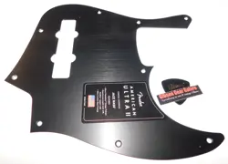 FENDER JAZZ BASS PICKGUARD AMERICAN ULTRA II BLACK GUITAR PARTS PICK PROJECT J