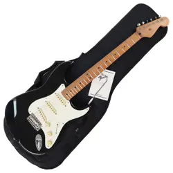 FENDER   FENDER MEXICO JIMMIE VAUGHAN SIGNATURE STRATOCASTER BK 1996