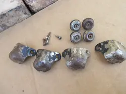 VINTAGE 1960S FENDER AMPLIFIER AMP CORNERS AND FEET NATURALLY WORN