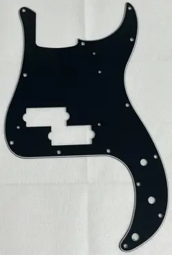BLACK 3-PLY FOR FIT FENDER '62 PRECISION P BASS STYLE GUITAR PICKGUARD