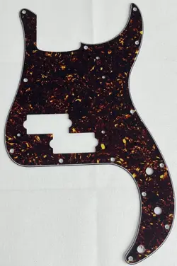 BROWN TORTOISE 4-PLY FOR FIT FENDER '62 PRECISION P BASS STYLE GUITAR PICKGUARD