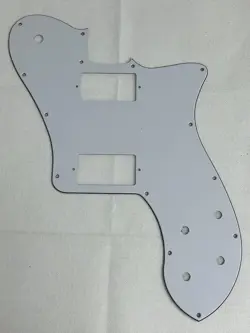 WHITE 3-PLY FOR FIT FENDER US '72 TELECASTER STANDARD HUMBUCKER GUITAR PICKGUARD