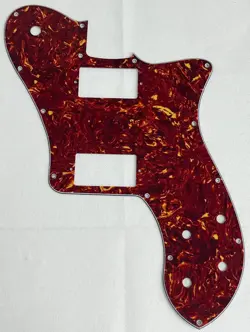 RED TORTOISE FOR FENDER US '72 TELECASTER STANDARD HUMBUCKER GUITAR PICKGUARD
