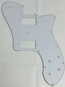 WHITE 3-PLY FOR FIT FENDER PROFESSIONAL TELE DELUXE HUMBUCKER GUITAR PICKGUARD
