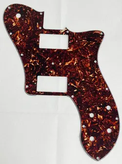 BROWN TORTOISE FOR FENDER PROFESSIONAL TELE DELUXE HUMBUCKER GUITAR PICKGUARD
