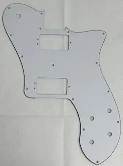 WHITE 3-PLY FOR FIT FENDER PROFESSIONAL TELE DELUXE SHAWBUCKER GUITAR PICKGUARD