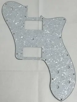 WHITE PEARL FOR FIT FENDER PROFESSIONAL TELE DELUXE SHAWBUCKER GUITAR PICKGUARD