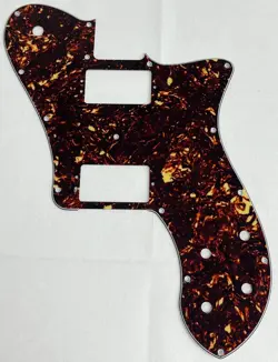 BROWN TORTOISE FOR FENDER PROFESSIONAL TELE DELUXE SHAWBUCKER GUITAR PICKGUARD