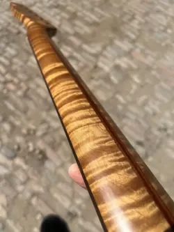 22FRET ROSEWOOD ELECTRIC GUITAR NECK FENDER TELE PART ROASTED FLAME MAPLE HANDLE