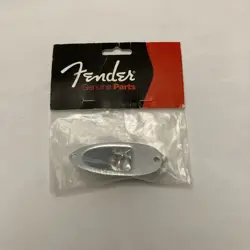 FENDER STRATOCASTER 'BOAT' OUTPUT JACK PLATE FERRULE FOR STRAT, CHROME, USA MADE