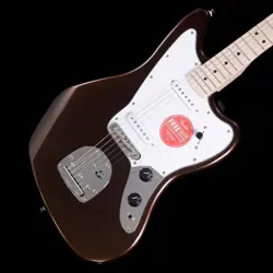 SQUIER BY FENDER AFFINITY SERIES JAGUAR MAPLE WHITE PICKGUARD MYSTIC METALLIC BR